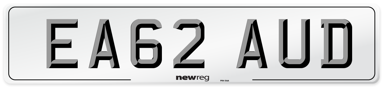 EA62 AUD Number Plate from New Reg